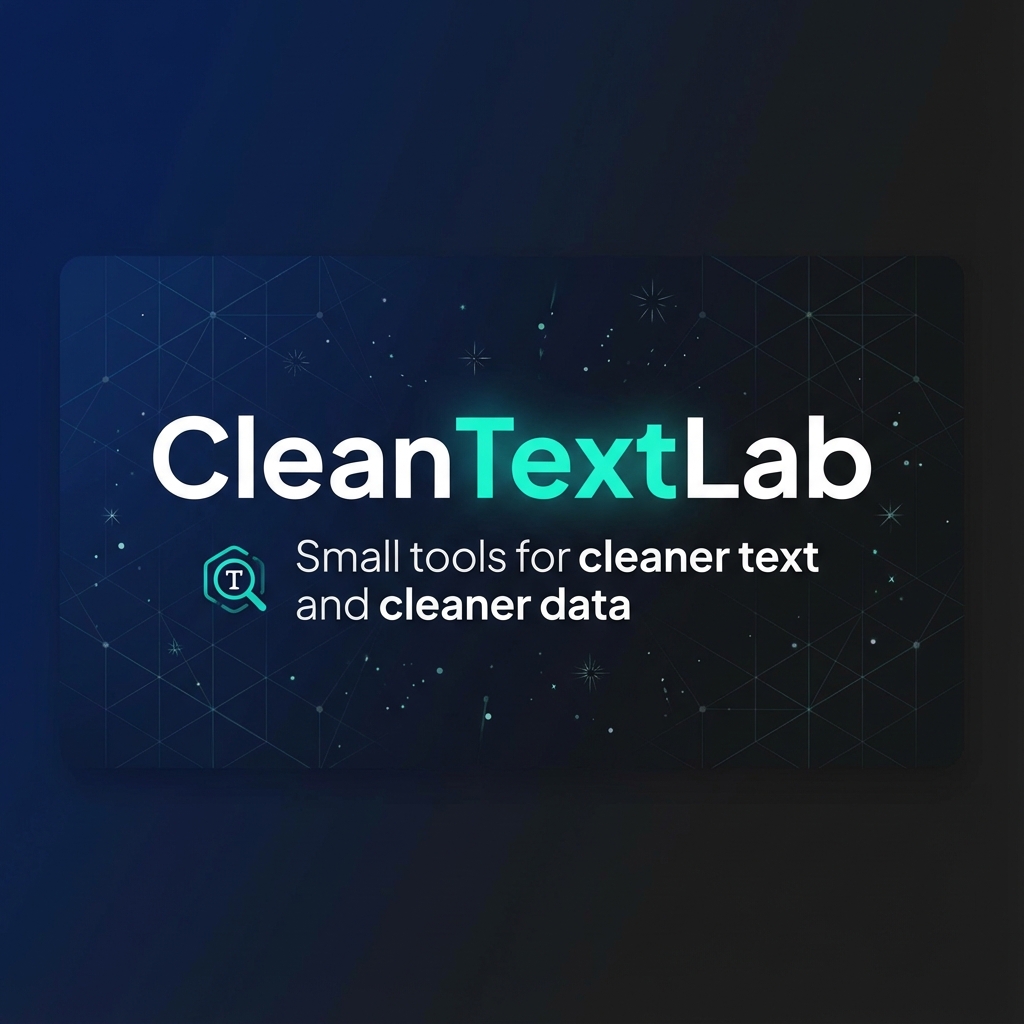 CleanTextLab Launch