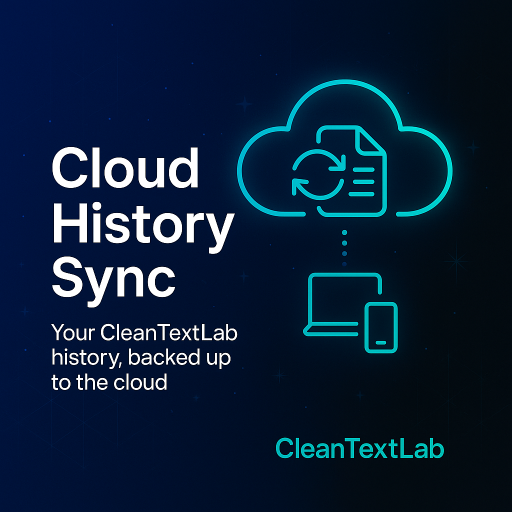 Cloud History Sync Banner